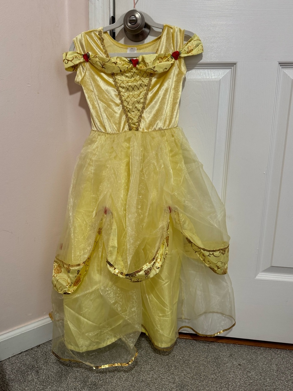 Little Adventures Yellow Beauty Princess Costume Dress Large 5-7
